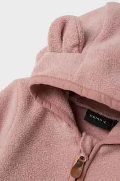 Name it baby Jakke nbnMeeko Fleece Melange Woodrose Clearance