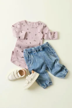 Name it baby Jeans nbfRose R Frill Jeans 1550-to Medium blue denim