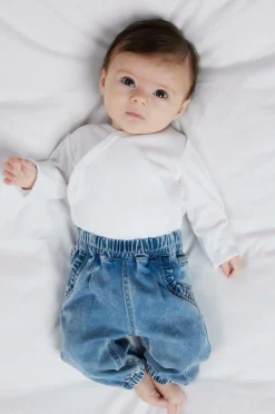 Name it baby Jeans nbfRose R Frill Jeans 1550-to Medium blue denim