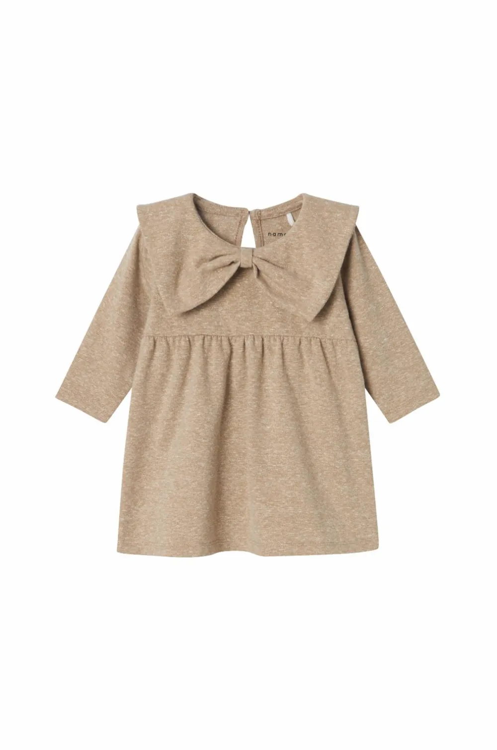 Name it baby Kjole nbfRossia LS Dress Weathered teak Outlet