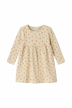 Name it baby Kjole nbfBilia LS Dress Box Summer sand Sale