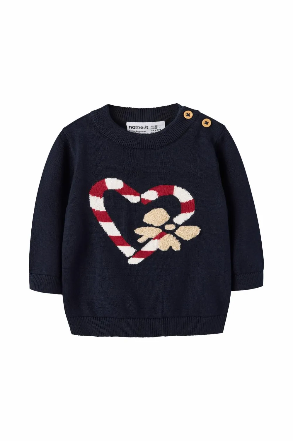 Name it Trøjer>baby Pullover nbfReamo LS Knit Navy blazer