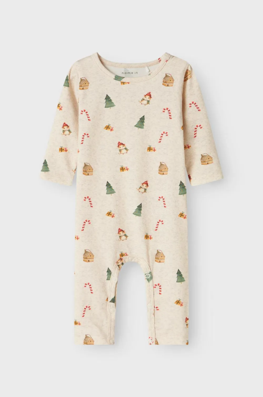 Name it baby Pyjamasoverall nbnRoccas Peyote melange
