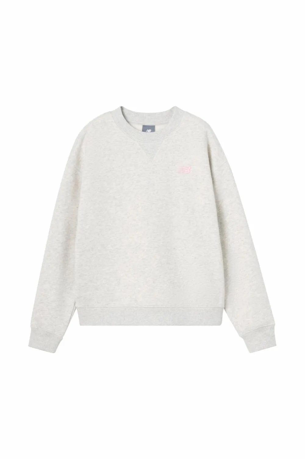 New Balance Sweatshirt Brush Back Small Logo Ash heather Best