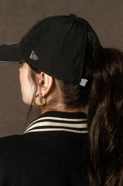 New Era Kasket Wmns Open Back Cap Newera Blk Clearance