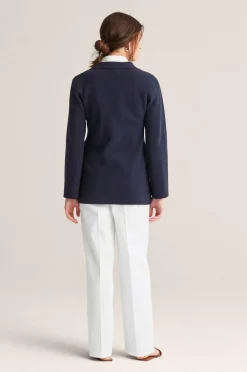 Newhouse Strikket blazer Kim Marineblå Sale