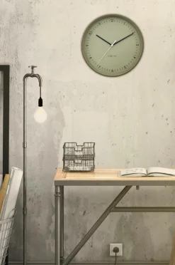 NeXtime Vægure>Vægur Berlin 40 cm Khaki