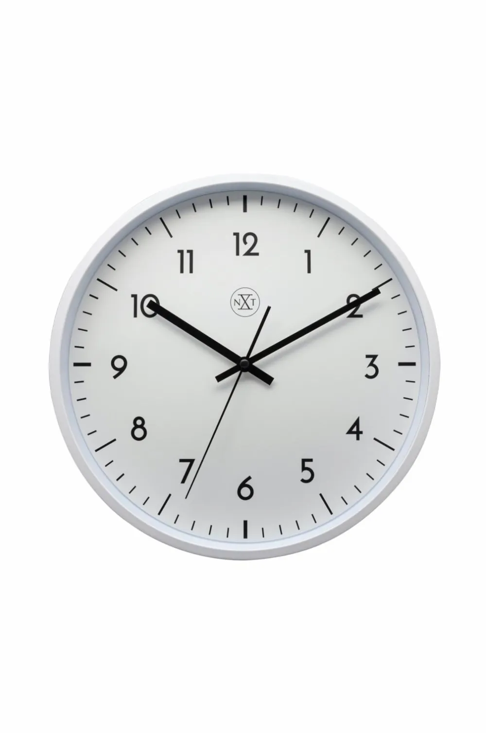 NeXtime Vægur Easy Big 30 cm Hvid/Hvid Clearance