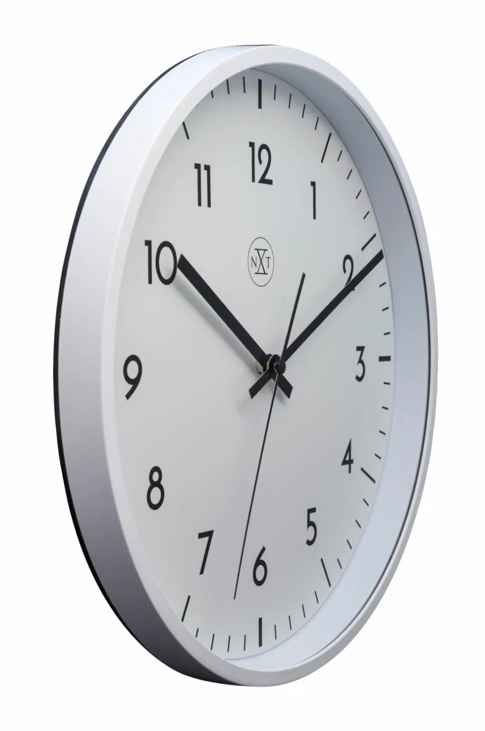 NeXtime Vægur Easy Big 30 cm Hvid/Hvid Clearance