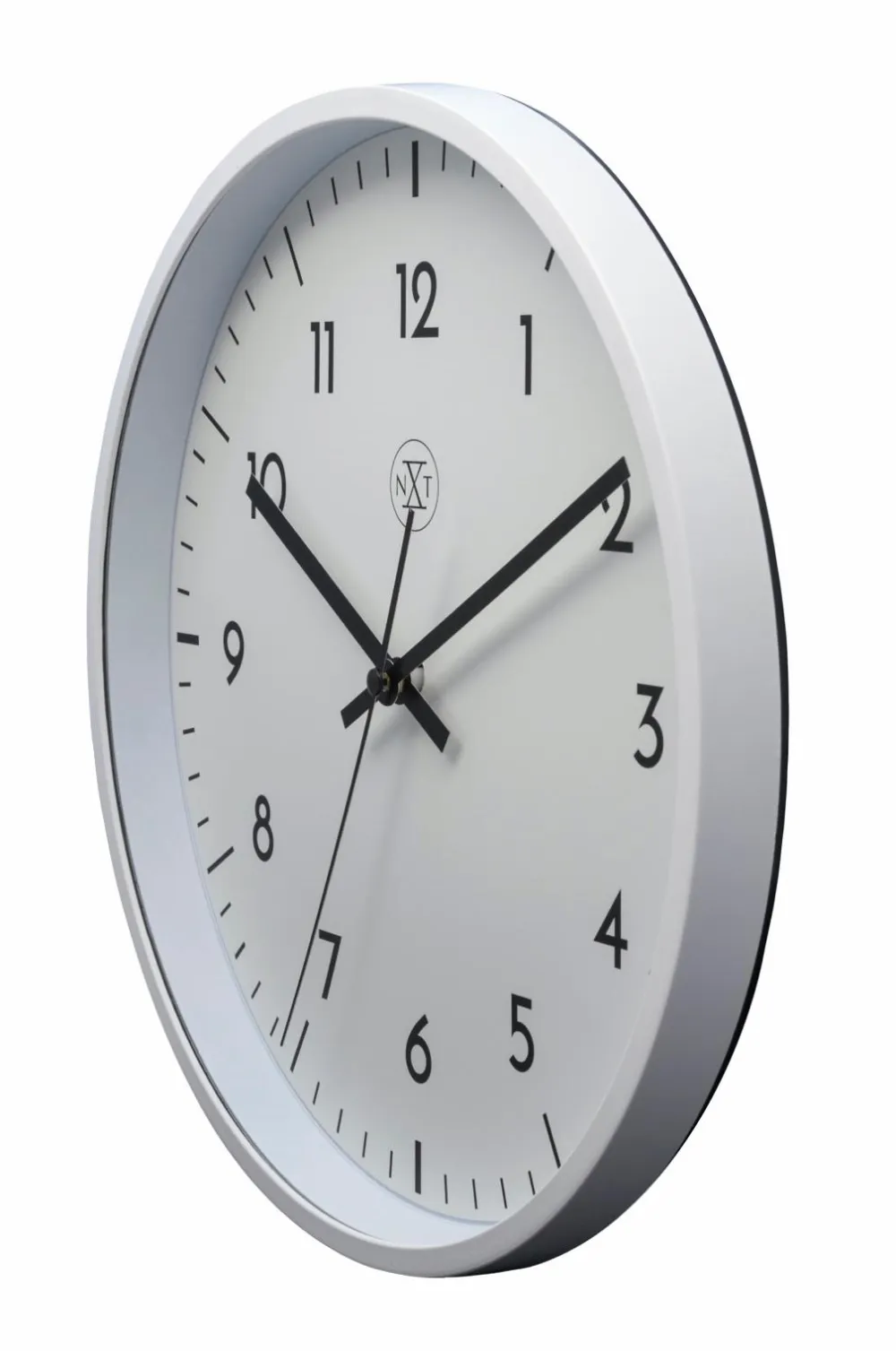 NeXtime Vægur Easy Big 30 cm Hvid/Hvid Clearance