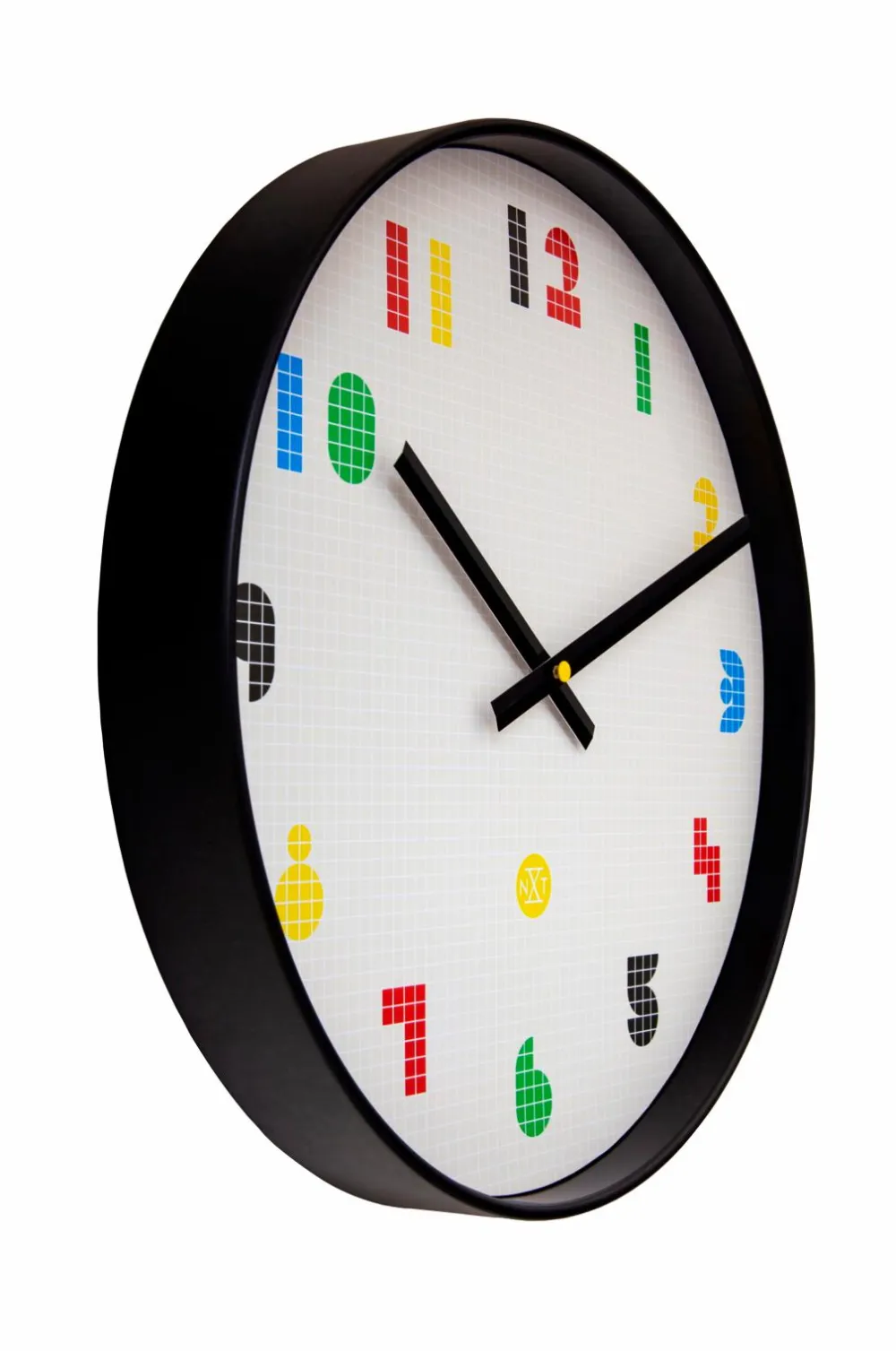 NeXtime Vægure>Vægur Nxt Bit 35 cm Sort-hvid/multi