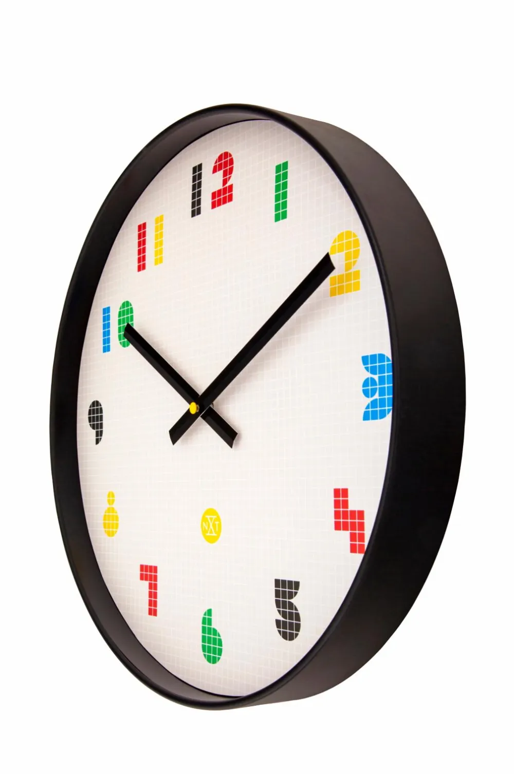 NeXtime Vægure>Vægur Nxt Bit 35 cm Sort-hvid/multi
