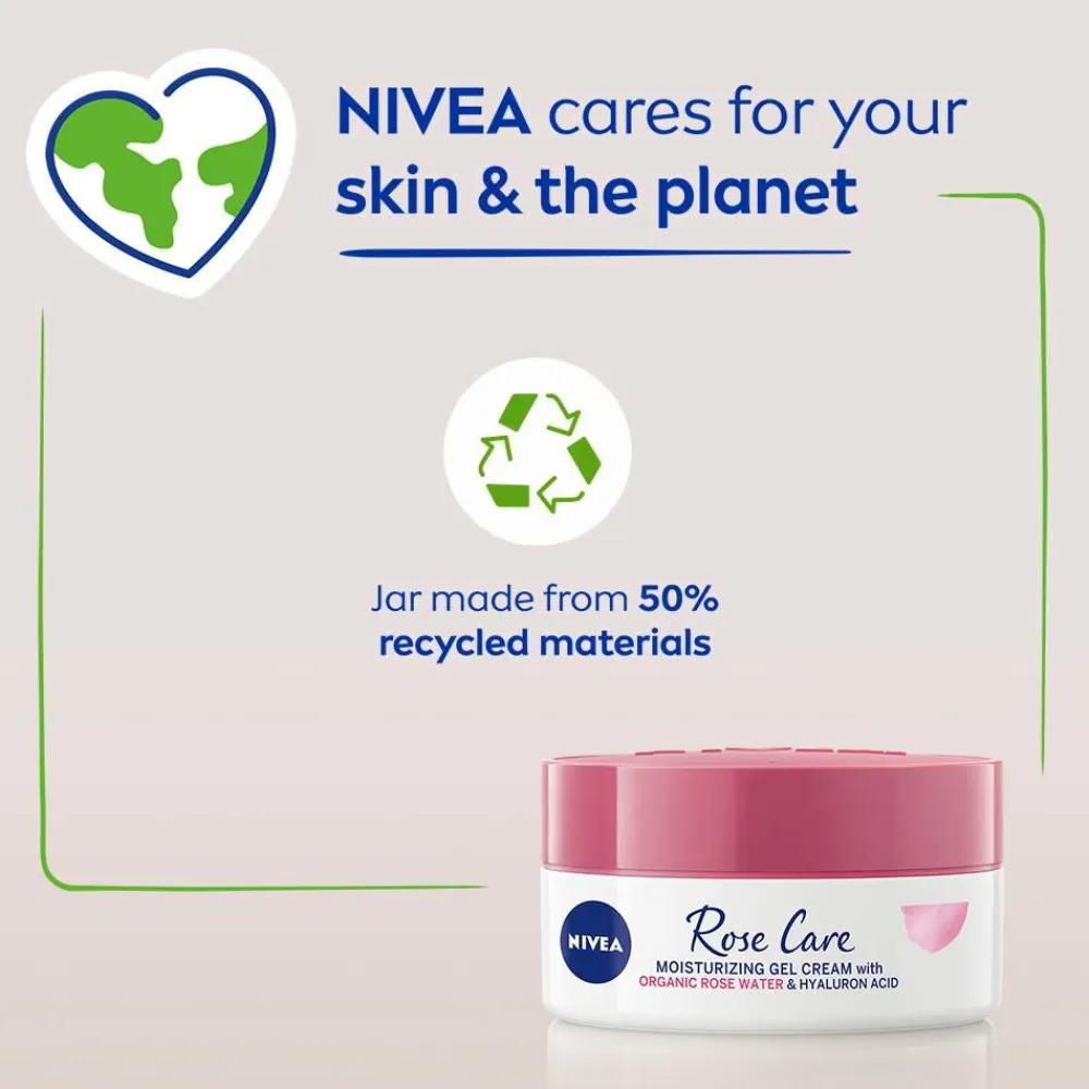 Nivea Ansigtscreme Rose Care Moisturizing Gel Cream 50 ml Discount