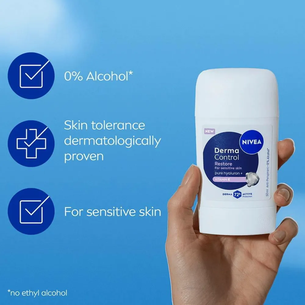Nivea Kropspleje>Derma Control Restore Stick 50 Ml No Color