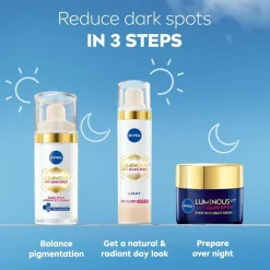 Nivea LUMINOUS630 Anti Dark-Spot Cc Fluid 3-I-1 40Ml Light New