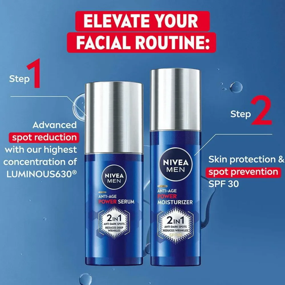 Nivea Ansigtspleje|Ansigtspleje>Luminous Anti-age Power 2 in 1 Moisturiser Spf30 50 ml