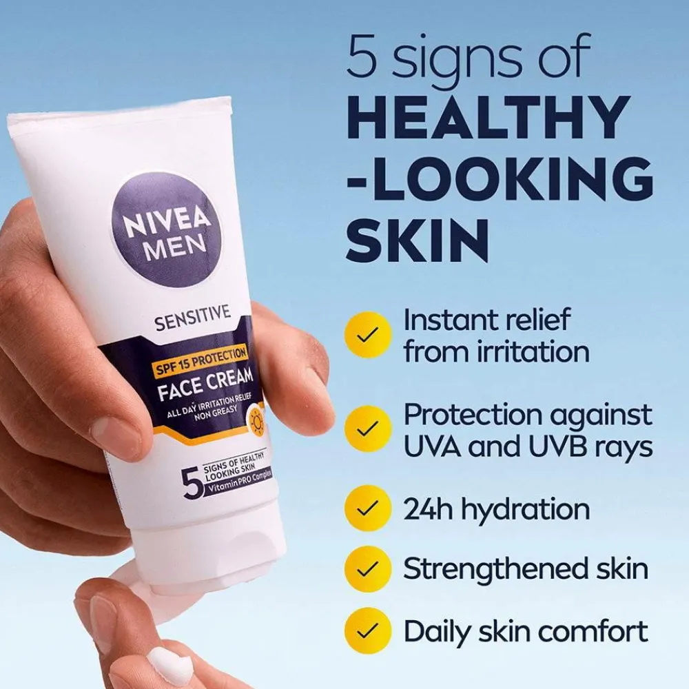 Nivea Ansigtspleje|Ansigtspleje>Men Sensitive Moisturiser SPF15 75 ml No color