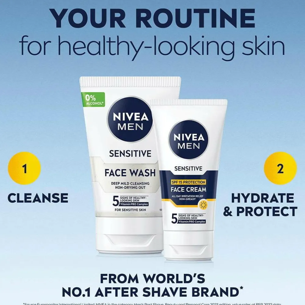Nivea Ansigtspleje|Ansigtspleje>Men Sensitive Moisturiser SPF15 75 ml No color