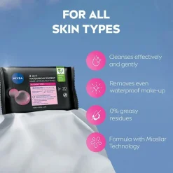 Nivea MicellAIR Expert Make-up Remover Wipes WP 20st No color Hot