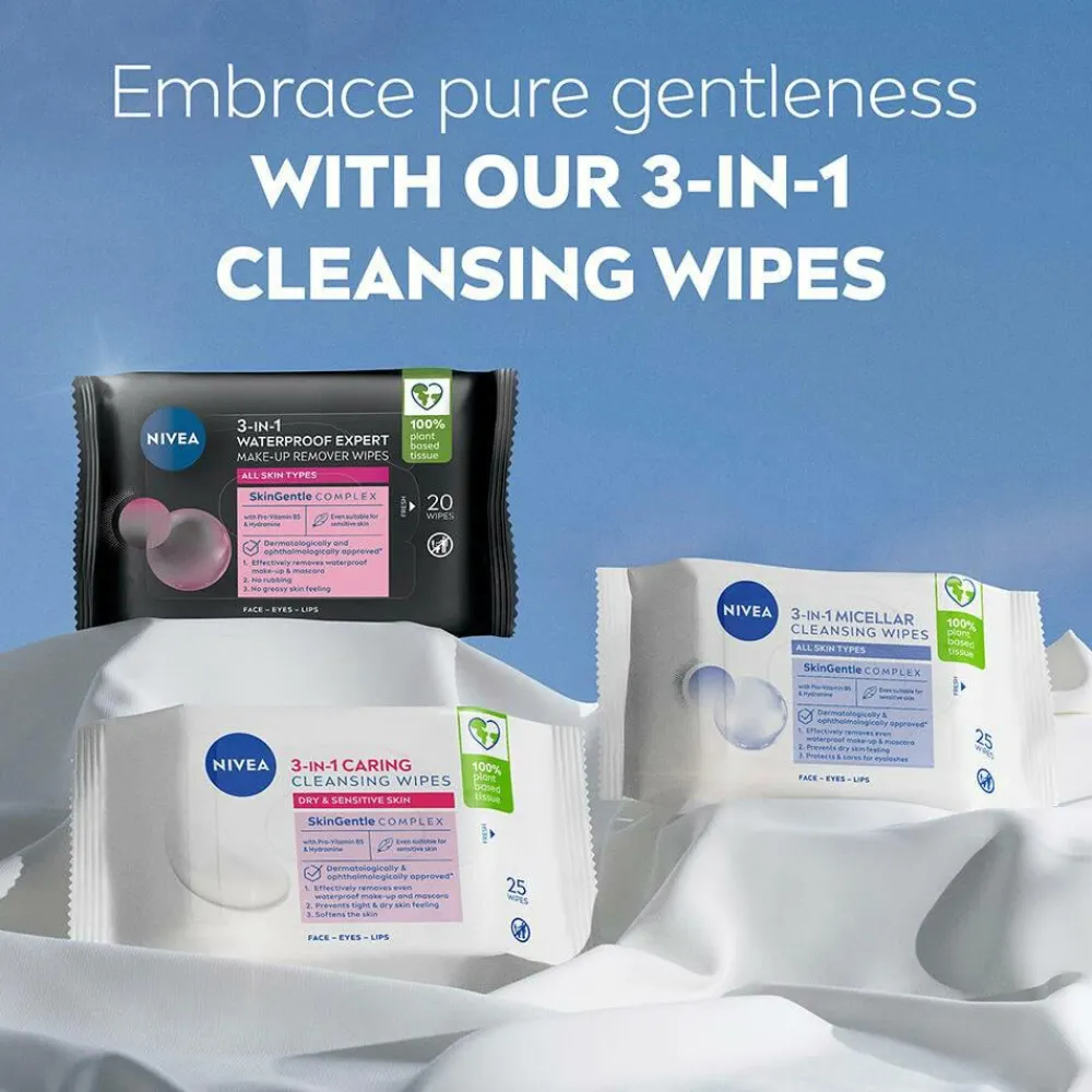 Nivea MicellAIR Expert Make-up Remover Wipes WP 20st No color Hot