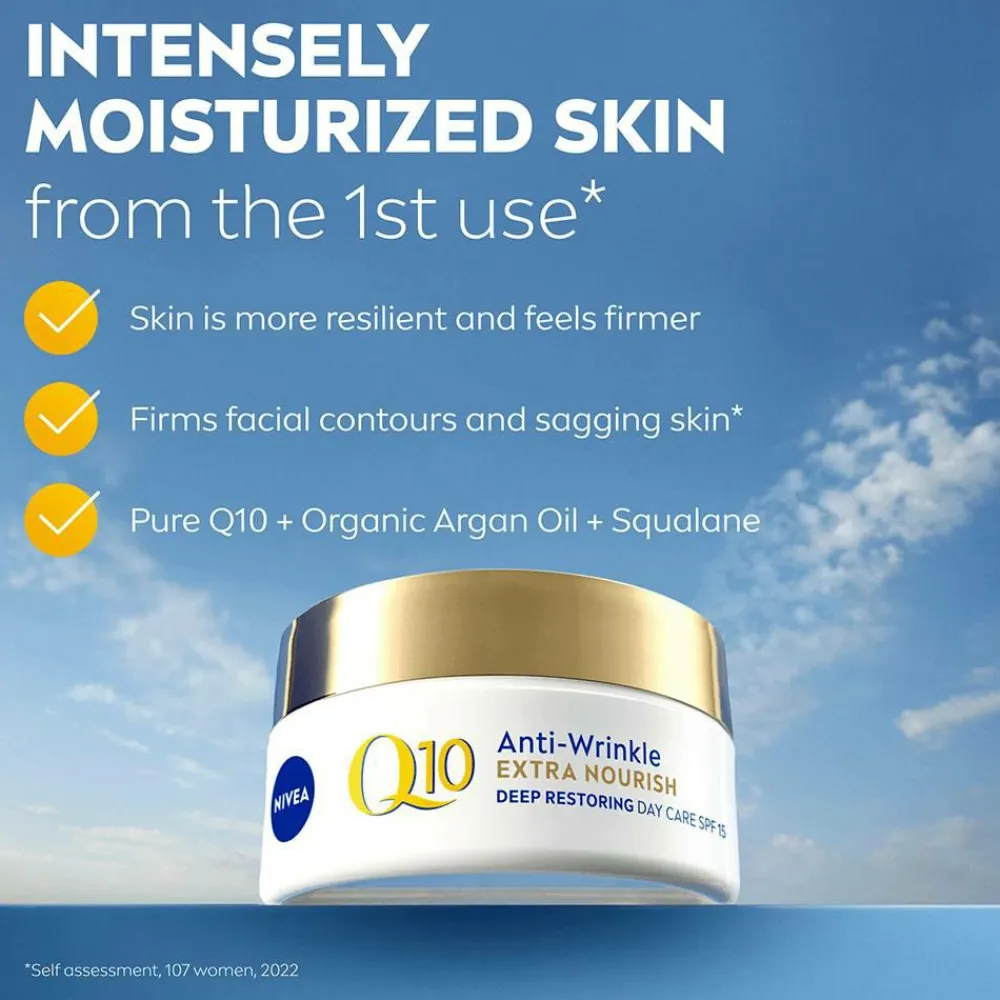 Nivea Ansigtspleje>Q10 Extra Nourish Day Cream Spf 15 50ml No color