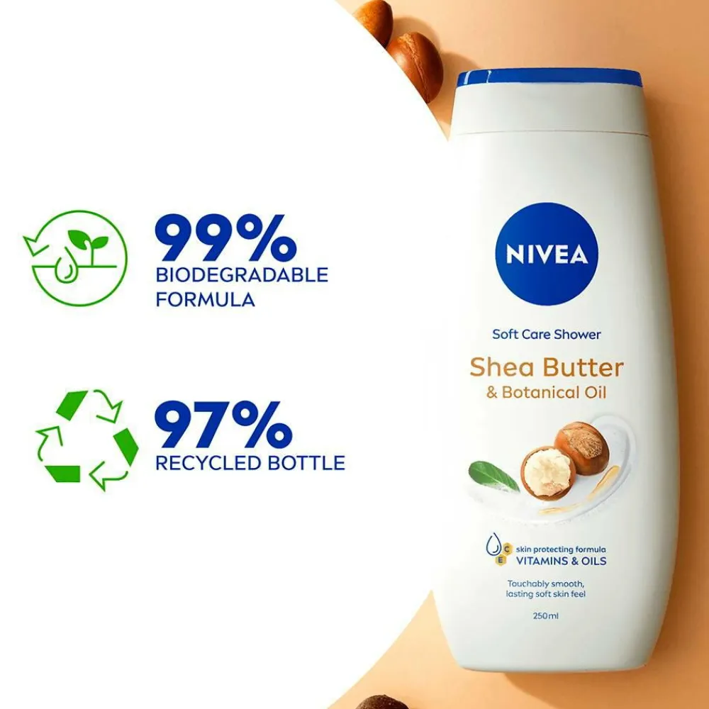 Nivea Shea Butter & Botanical Oil Care Shower 250 ml Best