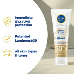 Nivea UV Face LUMINOUS630 Dark Spot Control Spf 50+ 40Ml No Color New