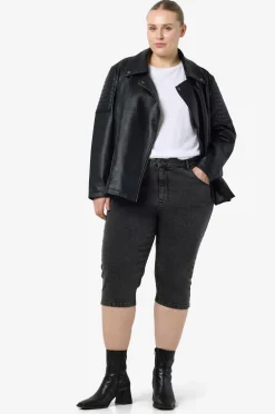 Noisy May Jeans nmTexas NW Skinny Long Capri Cur Black denim Outlet