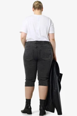 Noisy May Jeans nmTexas NW Skinny Long Capri Cur Black denim Outlet