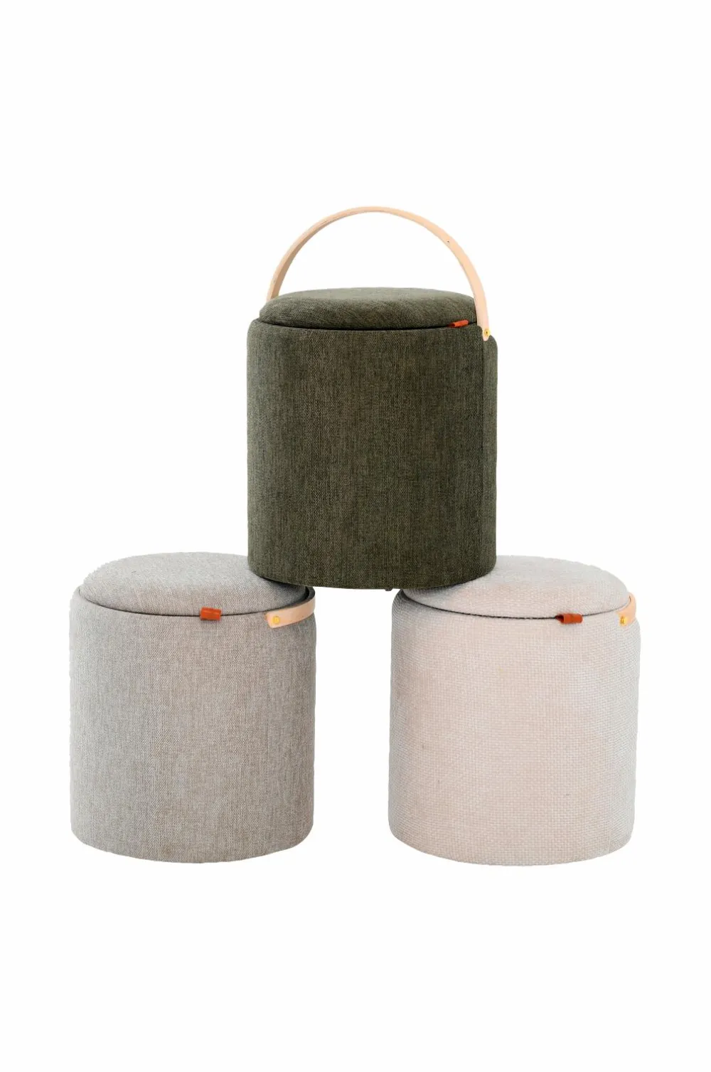Nordic Furniture Group Puf med opbevaring Lykke Grøn