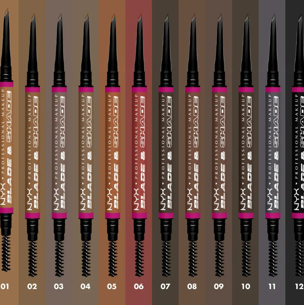 NYX Professional Makeup Blade & Shade Brow Pencil 09 Brunette New