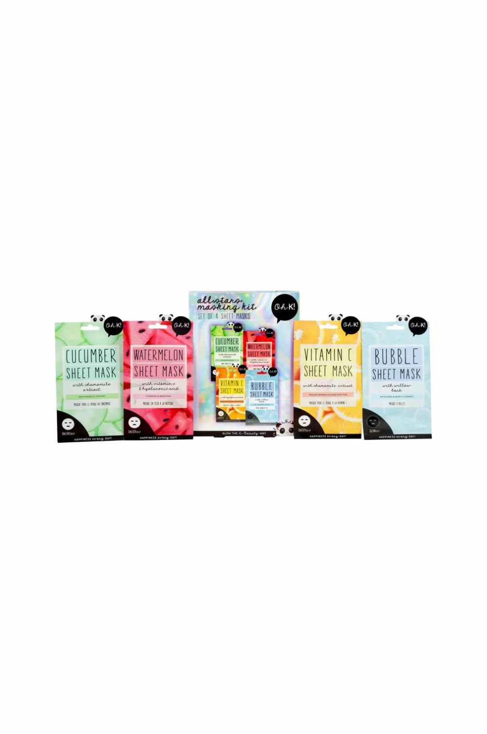 Oh K! Gaveæsker|Ansigtspleje>Giftbox All Stars Masking Kit No Color