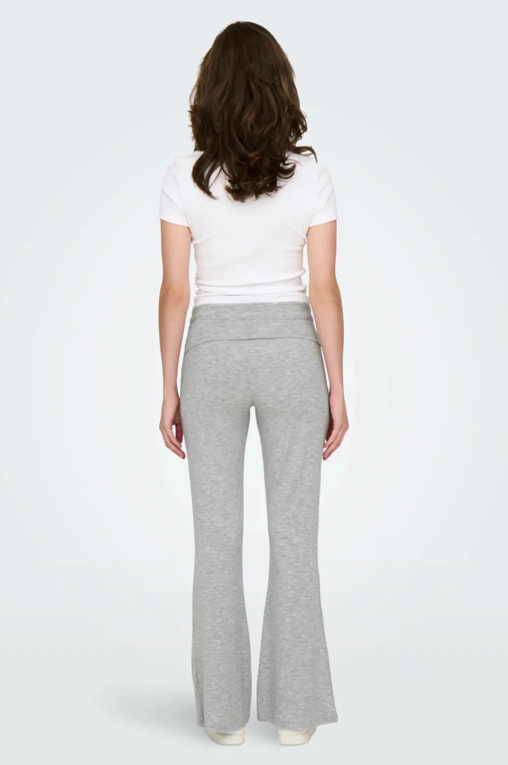 Only Bukser onlGlamour Fold Down Pant CC Jrs Light grey melange