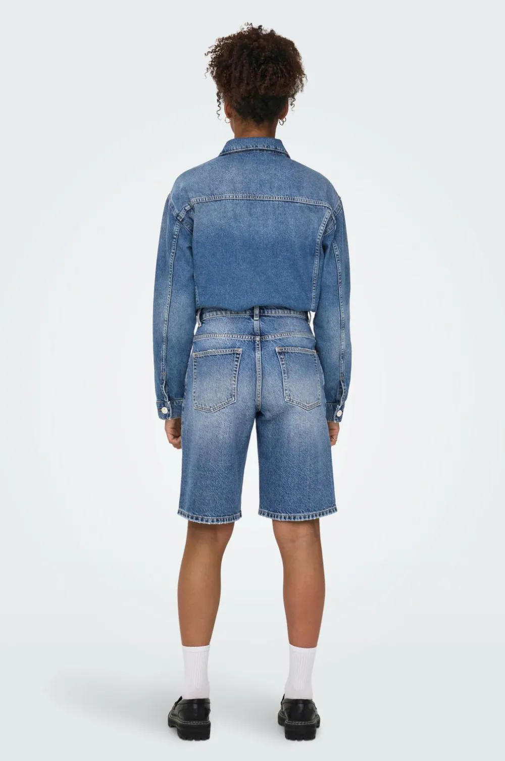 Only Shorts>Denimshorts onlMate Reg Baggy Long Shorts Dnm N Medium blue denim