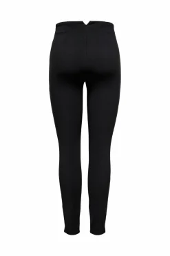 Only Leggings Onlpeony Life HW Rib Zip Legging CC Black Online