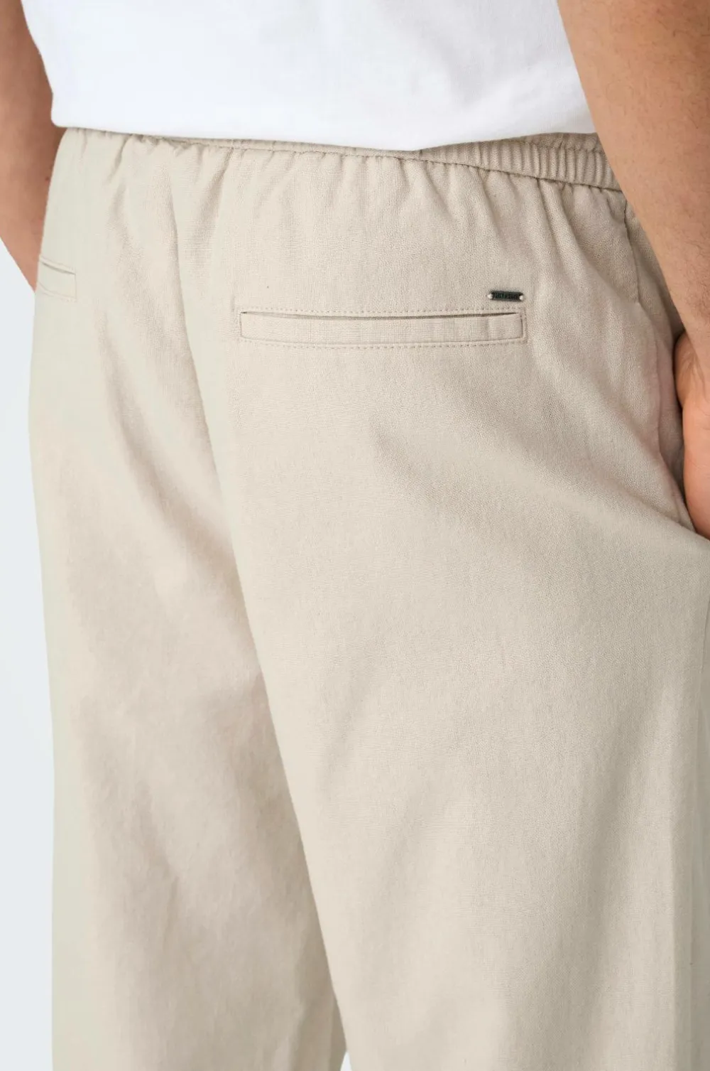 ONLY & SONS Bukser>Bukser onsSinus Loose 0007 Cot Lin Pant Silver lining