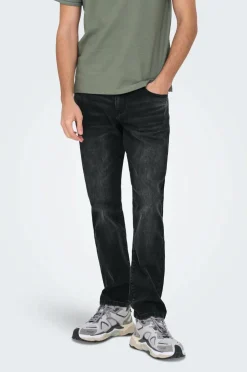 ONLY & SONS Jeans onsWeft Reg. WB 4101 Pim Dnm Washed black New