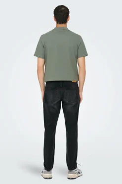 ONLY & SONS Jeans onsWeft Reg. WB 4101 Pim Dnm Washed black New