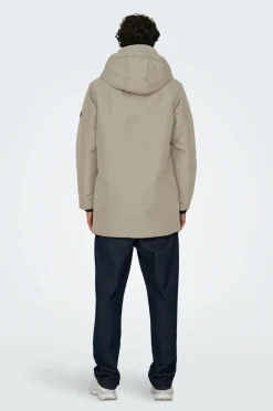 ONLY & SONS Parka onsCarl Life Parka Otw VD Desert taupe Sale