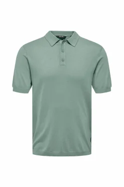 ONLY & SONS Poloshirt onsWyler Life Reg 14 SS Polo Knit Iceberg green Outlet