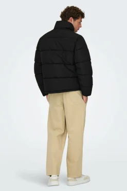 ONLY & SONS Pufferjakke onsPack Life Puffer Otw Black Online