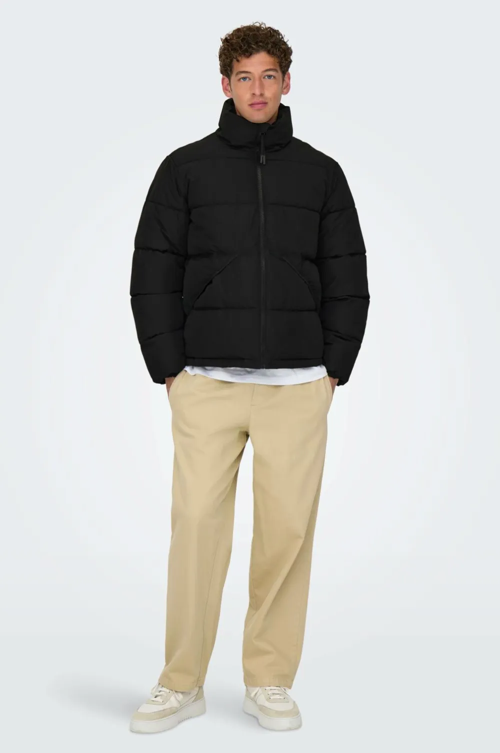 ONLY & SONS Pufferjakke onsPack Life Puffer Otw Black Online