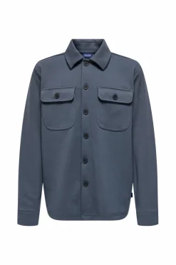 ONLY & SONS Skjorter>JUNIOR Overskjorte osjNew Kodyl Overshirt Sweat Ombre blue