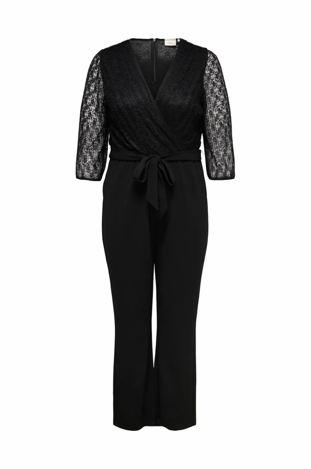 Only Carmakoma Buksekjole carBetsy 3/4 Wrap V-neck Jumpsuit Black Best