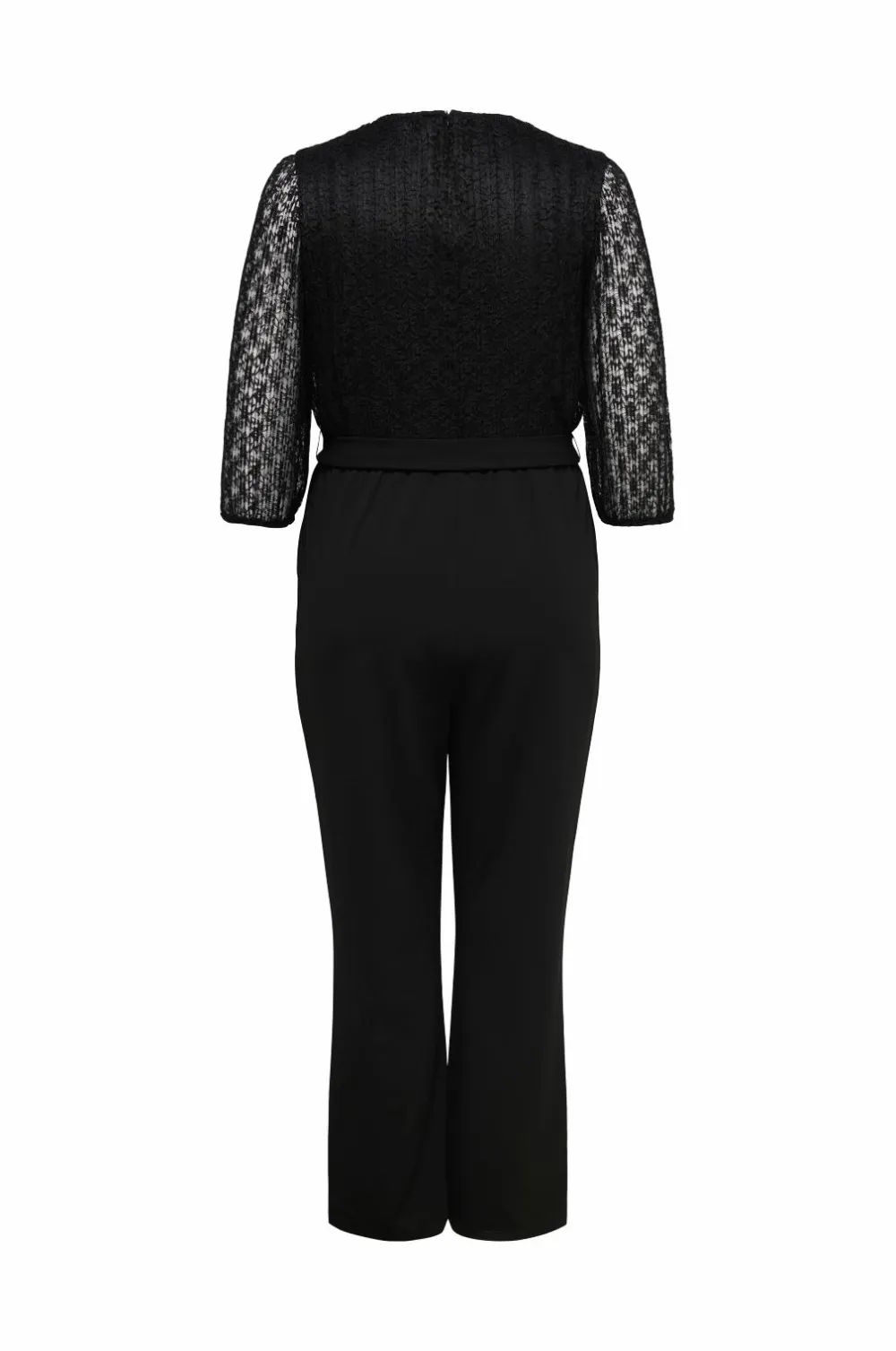 Only Carmakoma Buksekjole carBetsy 3/4 Wrap V-neck Jumpsuit Black Best