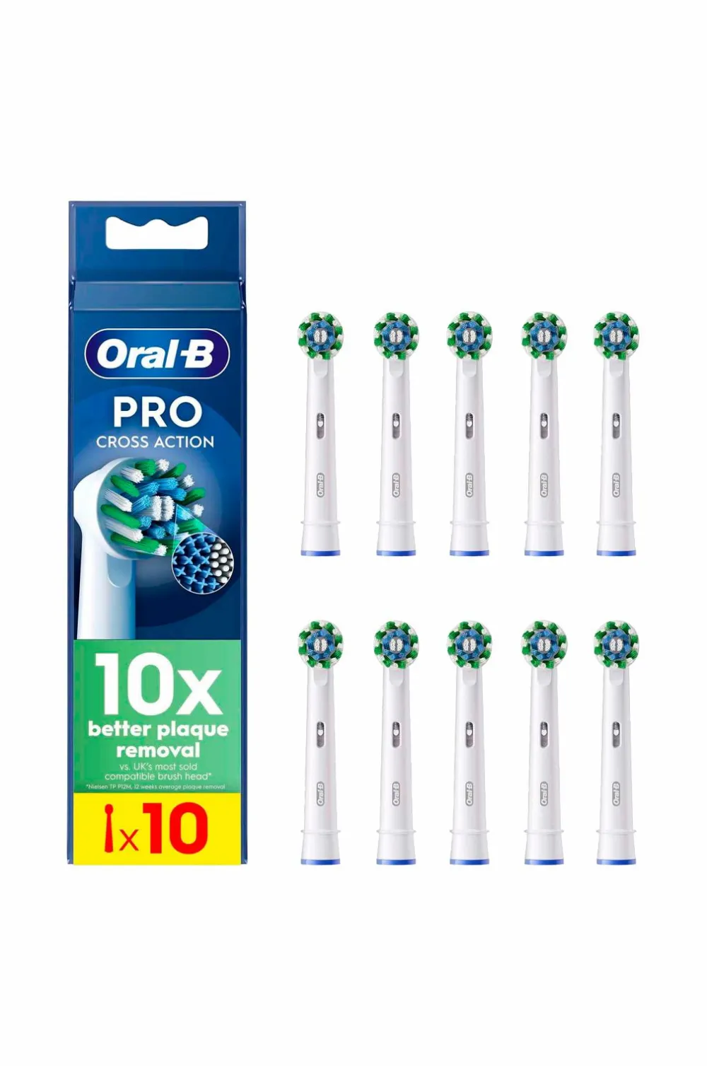 Oral B Børstehoveder Crossaction 10-pak No color New