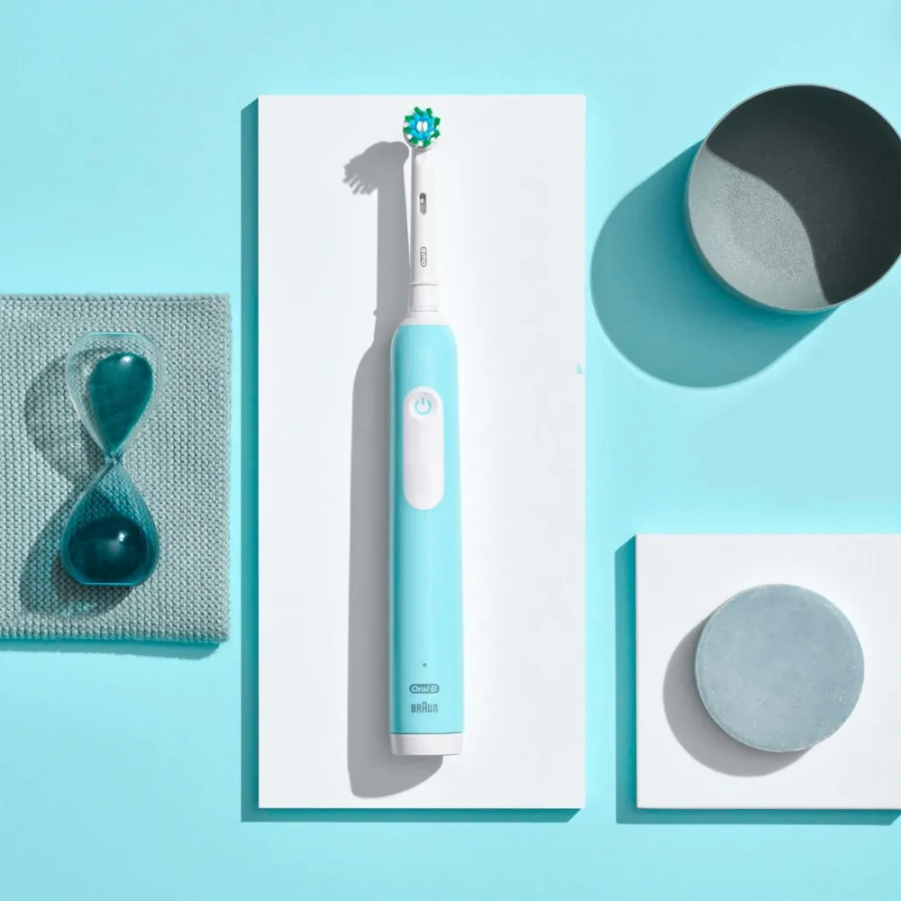 Oral B El-tandbørste Pro1 Turquoise + Ekstra Refill No color Outlet