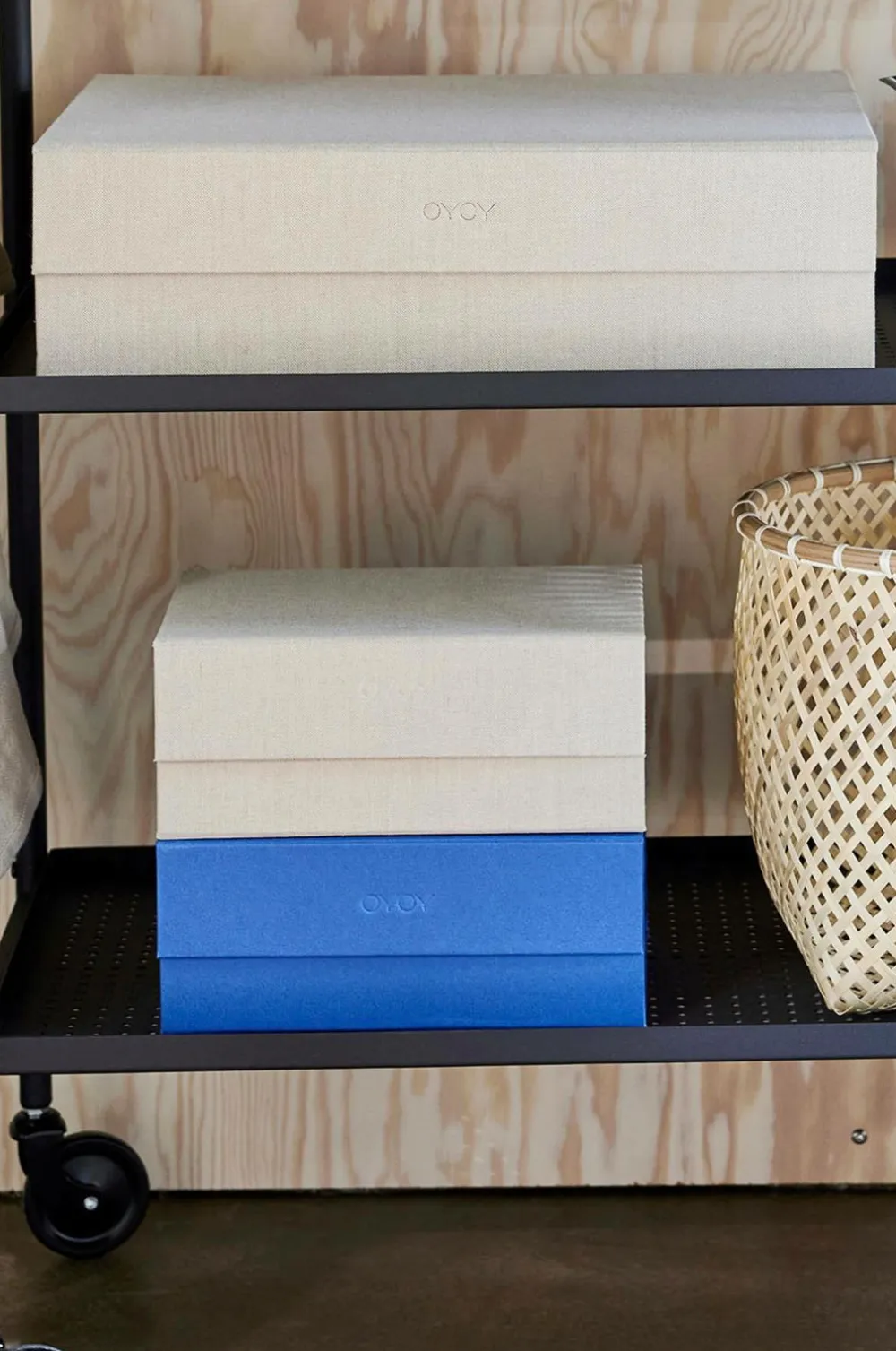 OYOY Living Design Opbevaringsboks til smykker Hako Optisk blå Best