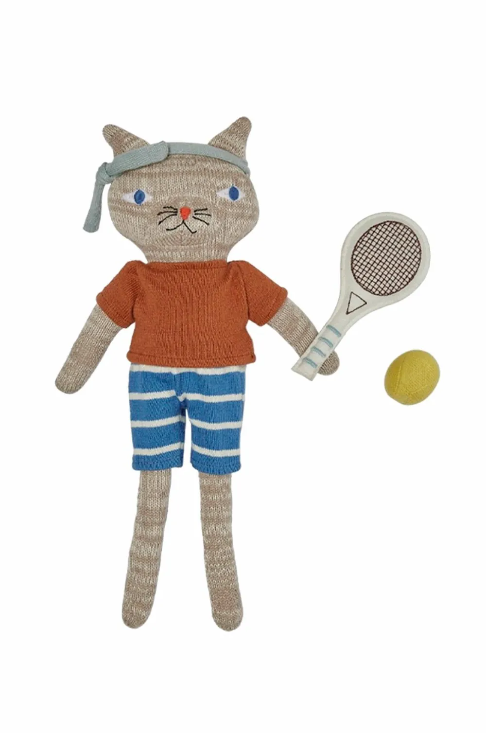OYOY Living Design Dukker, Figurer & Tøjdyr|Musikinstrumenter>Tennis Dukke Polly Cat Lysebrun melange