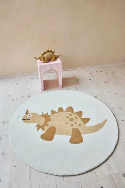 OYOY Living Design Børnegulvtæpper|Uldtæpper>Tæppe Billy Dino Safran